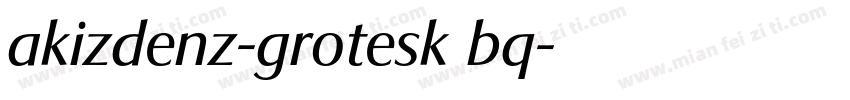 akizdenz-grotesk bq字体转换